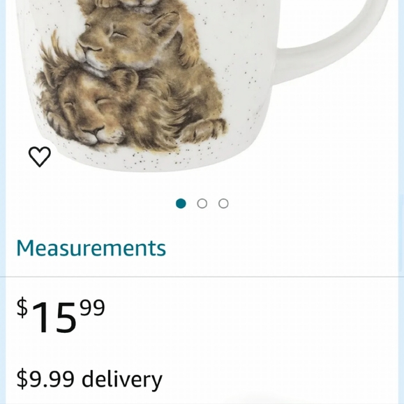 Royal Worcester Lion "Family Pride" large bone china mug - Picture 7 of 10